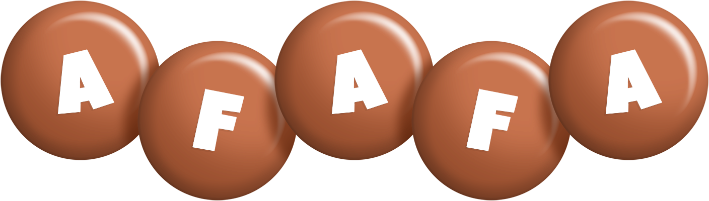 Afafa candy-brown logo