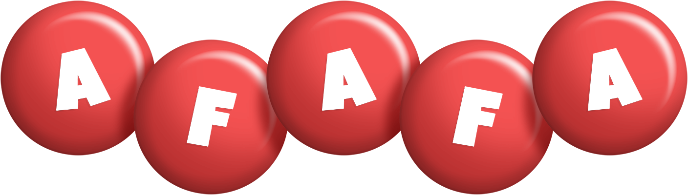 Afafa candy-red logo