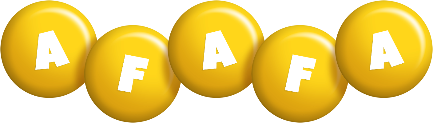 Afafa candy-yellow logo