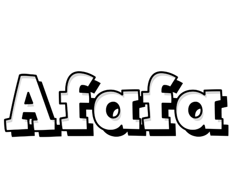 Afafa snowing logo