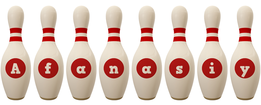 Afanasiy bowling-pin logo