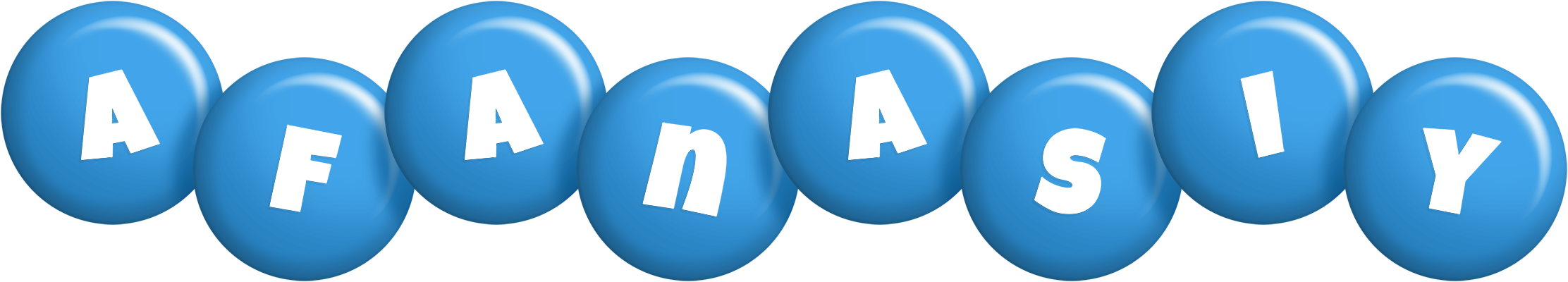 Afanasiy candy-blue logo