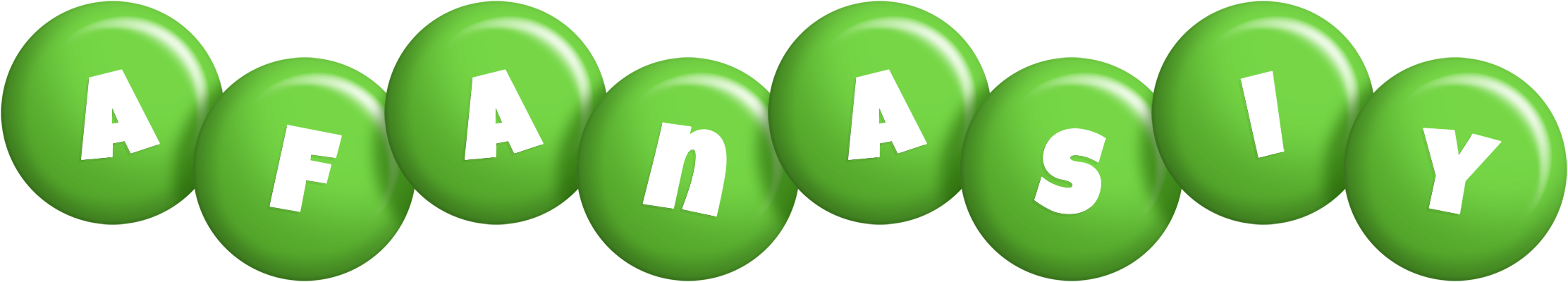 Afanasiy candy-green logo