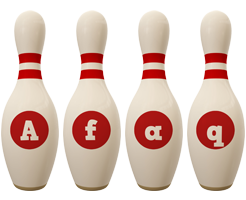 Afaq bowling-pin logo