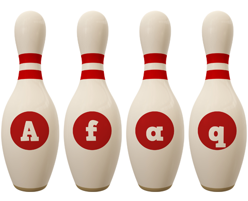 Afaq bowling-pin logo