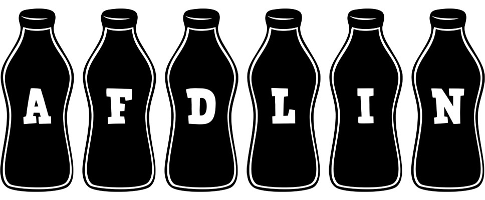 Afdlin bottle logo