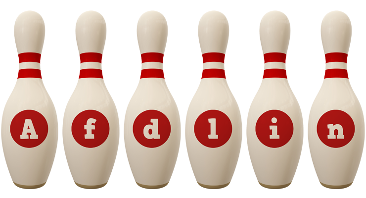 Afdlin bowling-pin logo