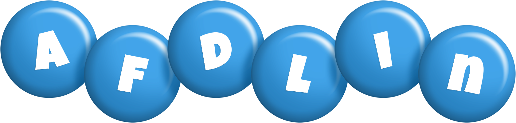 Afdlin candy-blue logo
