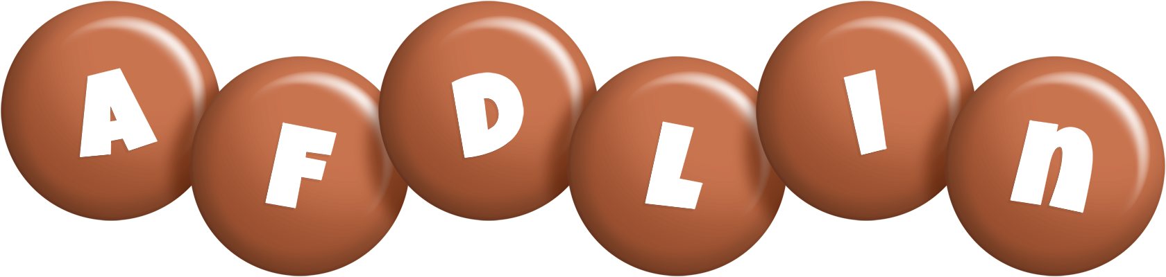 Afdlin candy-brown logo