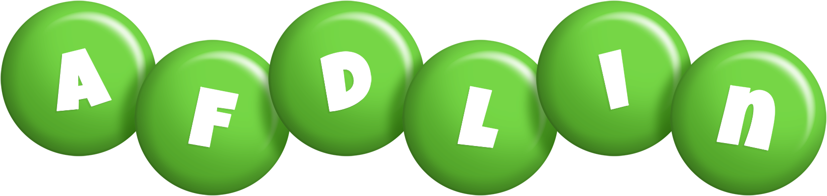 Afdlin candy-green logo