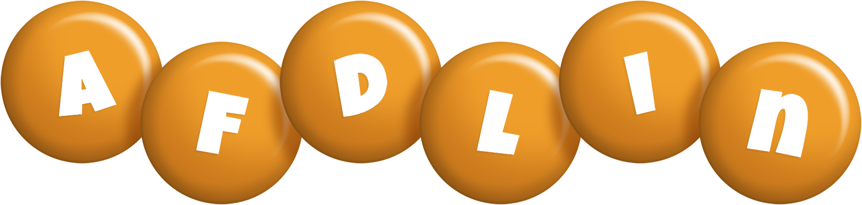 Afdlin candy-orange logo