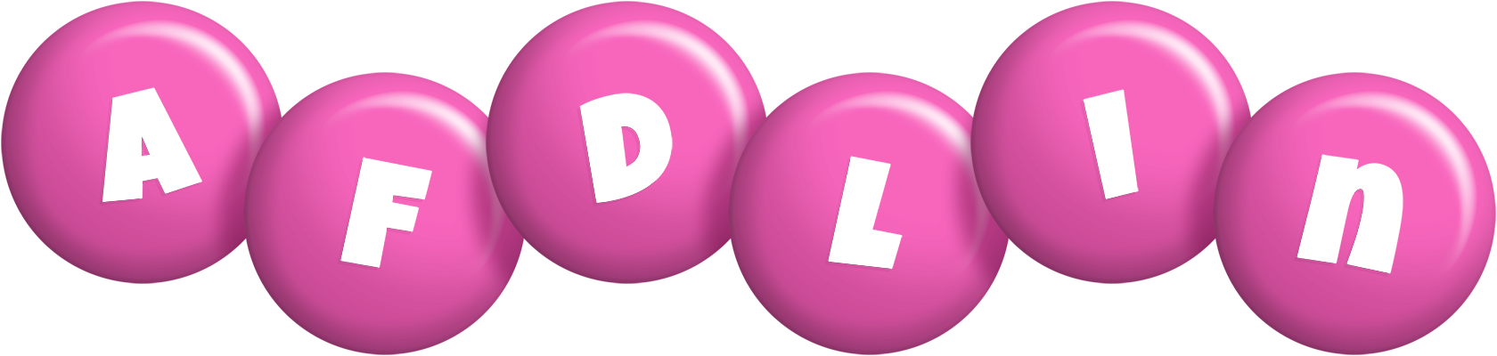 Afdlin candy-pink logo