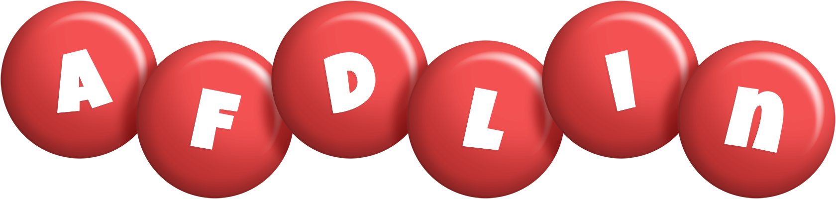 Afdlin candy-red logo