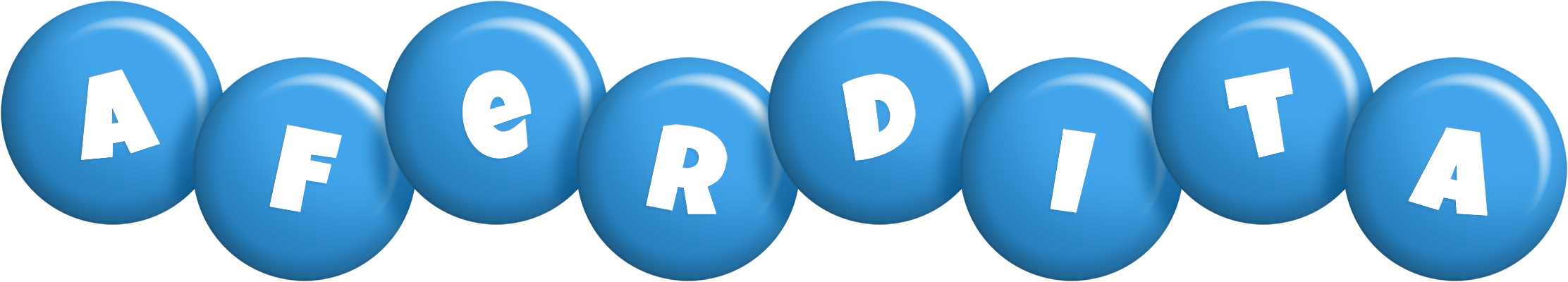 Aferdita candy-blue logo