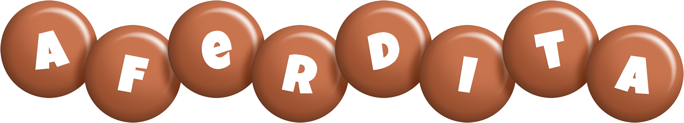 Aferdita candy-brown logo