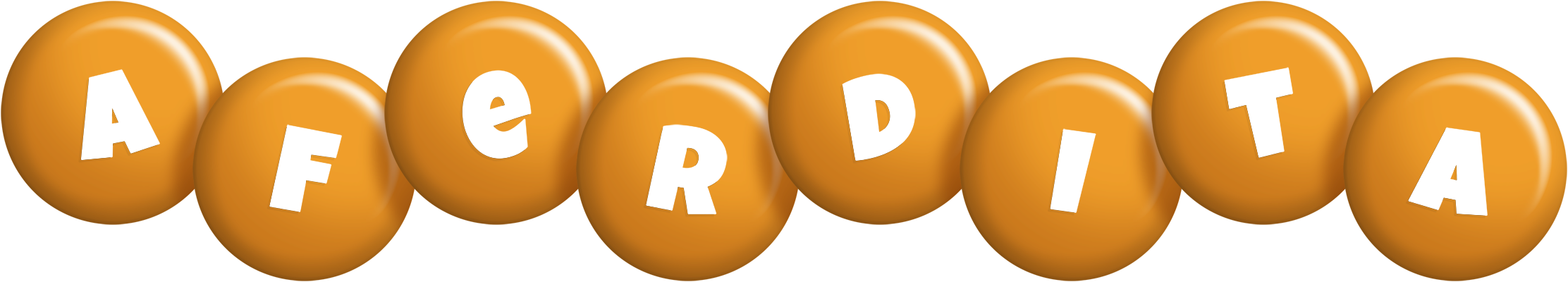 Aferdita candy-orange logo