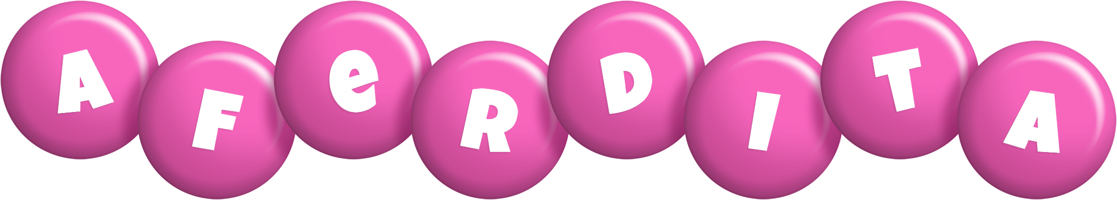 Aferdita candy-pink logo