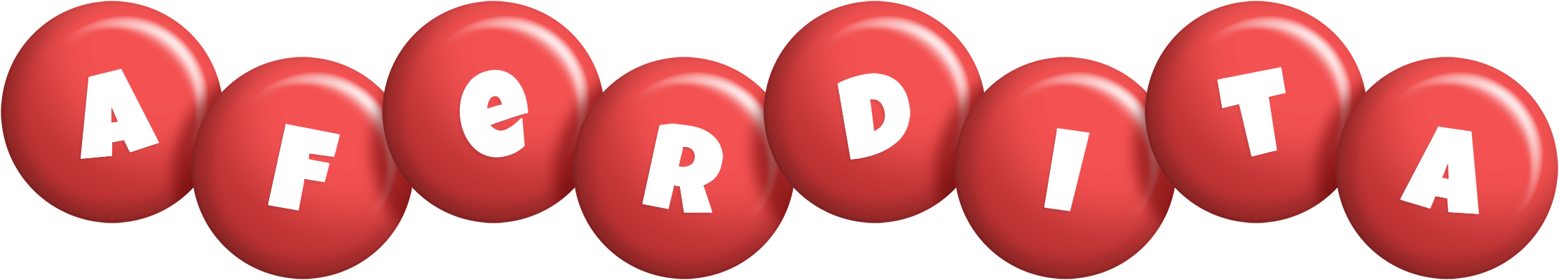 Aferdita candy-red logo