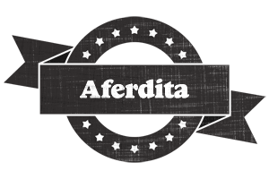 Aferdita grunge logo