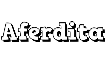 Aferdita snowing logo