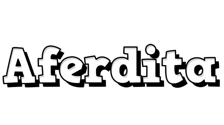 Aferdita snowing logo