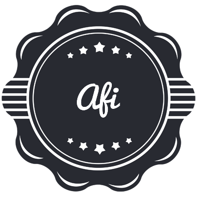 Afi badge logo