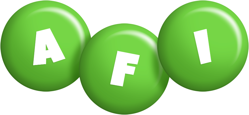 Afi candy-green logo