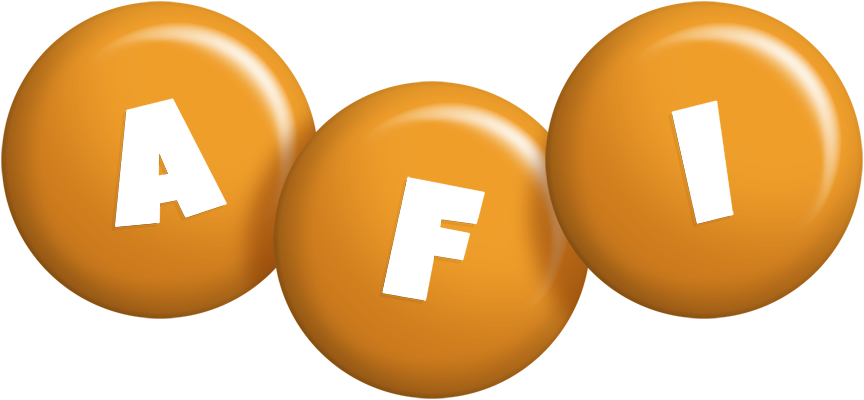 Afi candy-orange logo