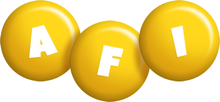 Afi candy-yellow logo