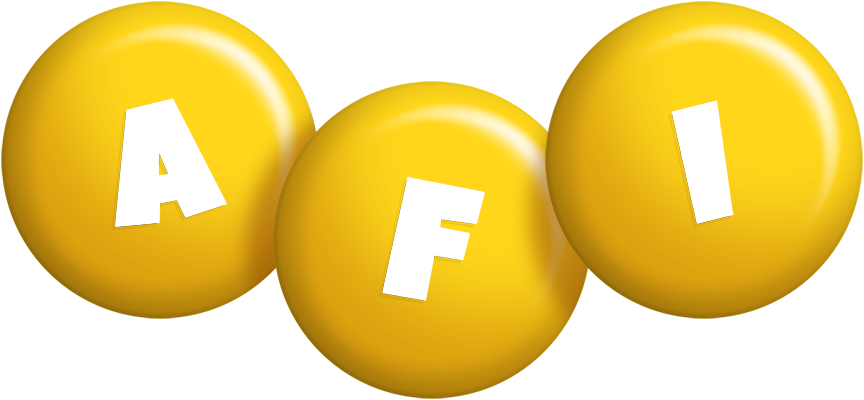 Afi candy-yellow logo