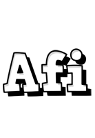 Afi snowing logo
