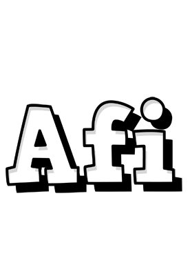 Afi snowing logo