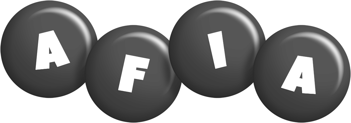 Afia candy-black logo