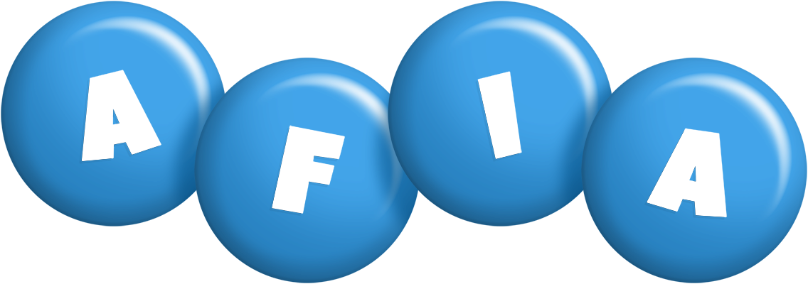 Afia candy-blue logo