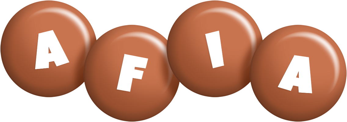 Afia candy-brown logo