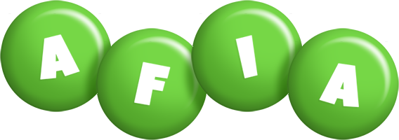 Afia candy-green logo