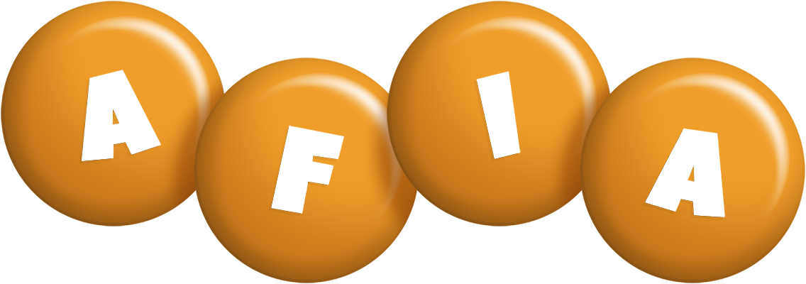 Afia candy-orange logo