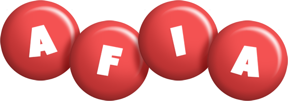 Afia candy-red logo