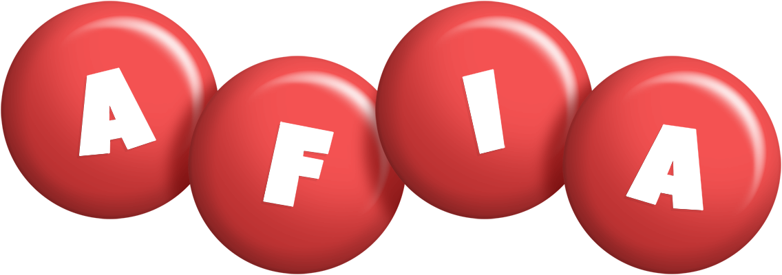 Afia candy-red logo