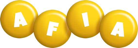 Afia candy-yellow logo