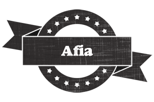 Afia grunge logo