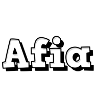 Afia snowing logo