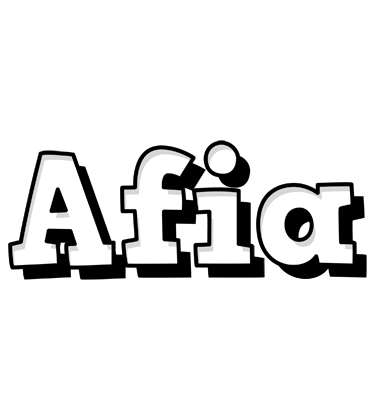 Afia snowing logo