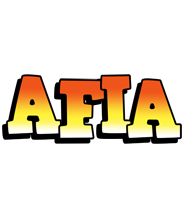 Afia sunset logo