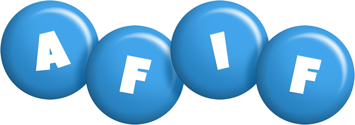 Afif candy-blue logo