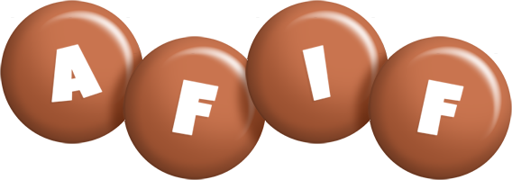 Afif candy-brown logo
