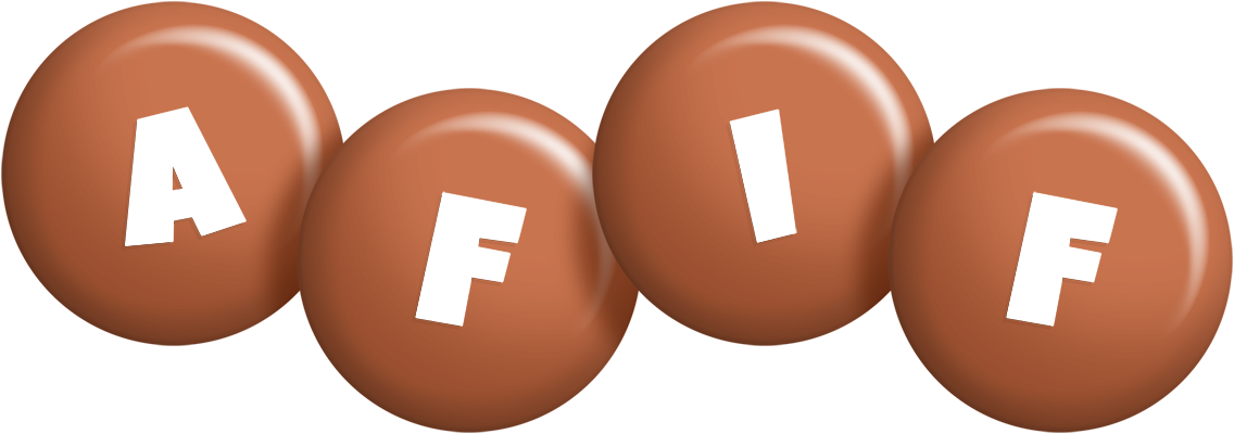Afif candy-brown logo