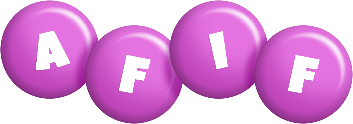 Afif candy-purple logo