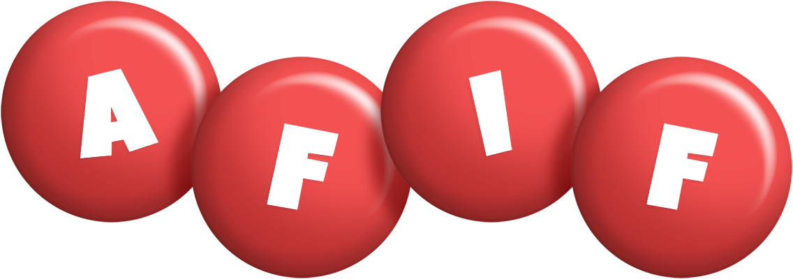 Afif candy-red logo