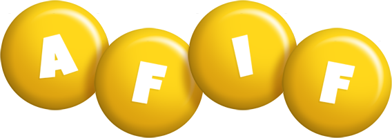 Afif candy-yellow logo